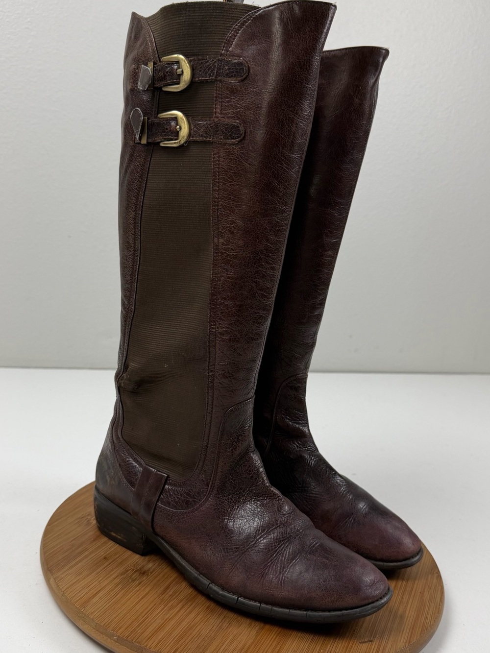 Miz Mooz Classic Brown Knee-High Boots